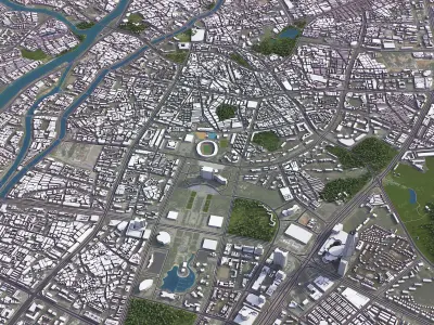 Dongguan Low-poly 3D model