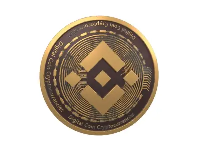 Binance Coin v2 002 3D model
