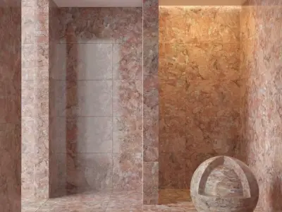 Marble wall 101 3D model
