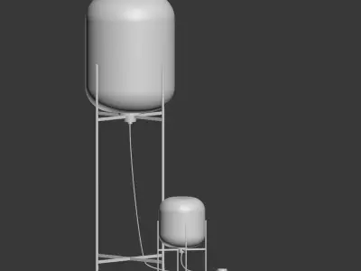 Oda Pulpo Lamp Set 3D model