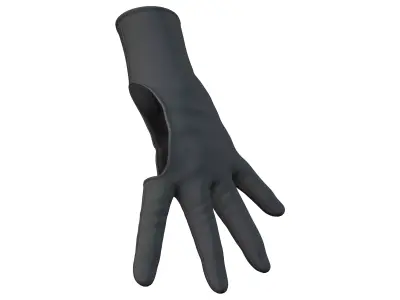 Thumbless Sci-Fi Gloves Low-poly 3D model