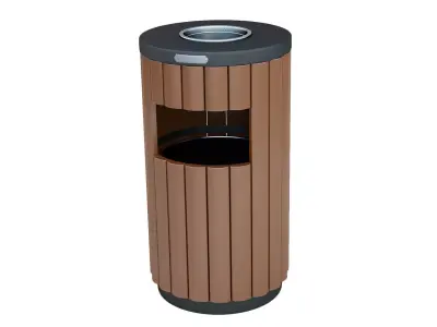 Trash Can Outdoor 01 3D model