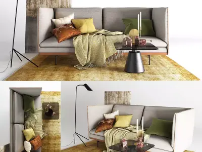 BoConcept Nantes Sofa Set 3D model