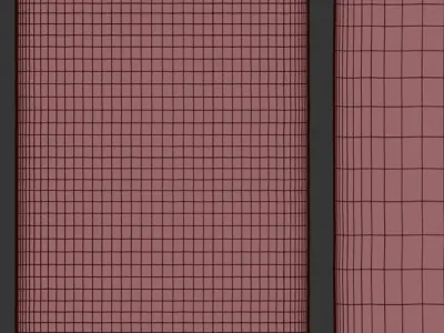 Viscose Rug Haven Red By Benuta 3D model