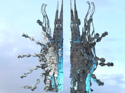 interstellar Archway  Low-poly 3D model