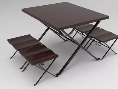 Dining Table  3D model shop