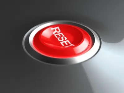 Reset Button Low-poly 3D model