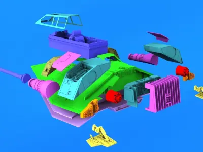 Star Wars Empire Stricks Back Rebel SnowSpeeder  3D print model