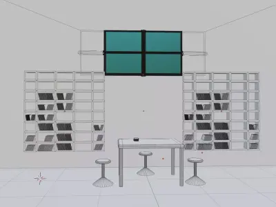 Library  Free low-poly 3D model