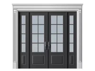 Entrance modern classic street Doors 3D model