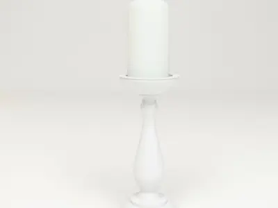 Ceramic Candlestick 3D model