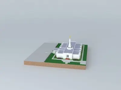 LDS. Temple Halifax Nova Scotia, Canada. Templo Mormon. 64th.... Free 3D model
