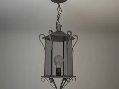 Colonial Ceiling Lamp Free 3D model