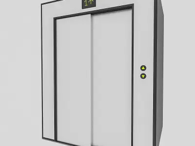 3D Elevator - Low-poly 3D model