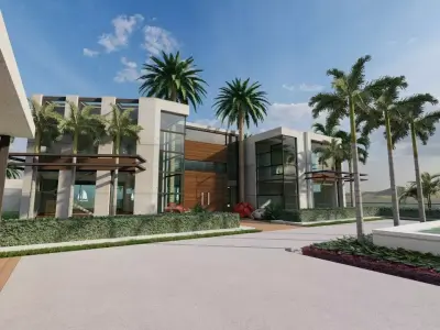 Casa Scene-villa-modern house 3D model 25
