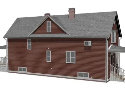House Low-poly 3D model 26