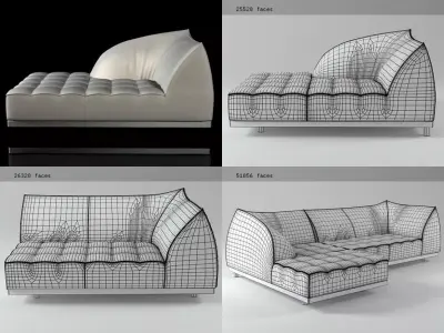 Vertigo Sofa and Lounge 3D model