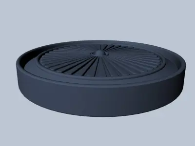 Rosette wheel 3D model