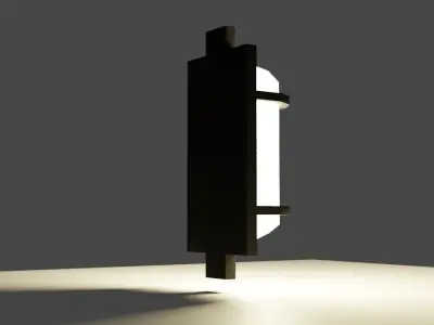Wall Light - Tunnel - Lamp - Luz de Parede Low-poly 3D model