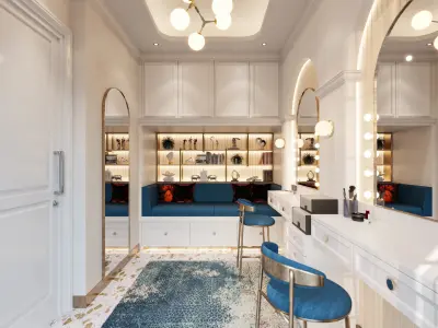 Studio MakeUp Salon Blender - Fbx  - Obj  3D model