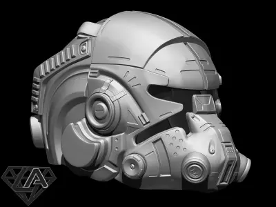 TitanFall Pilot helmets set 3D print model