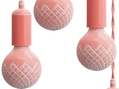 Collection of pendant lights 3 3D model