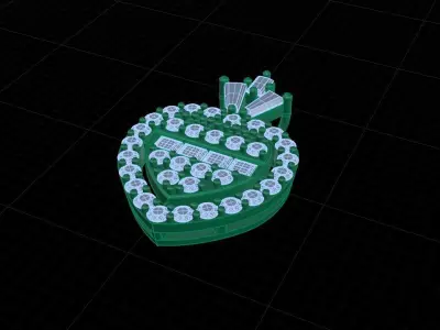 Heart Pendant 3dm stl 3D print model 3D print model