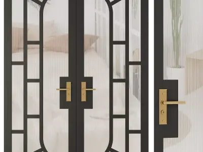 Entrance door set194 3D model