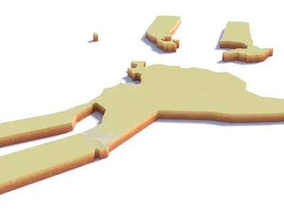 Sharjah City United Arab Emirates UAE 3D model