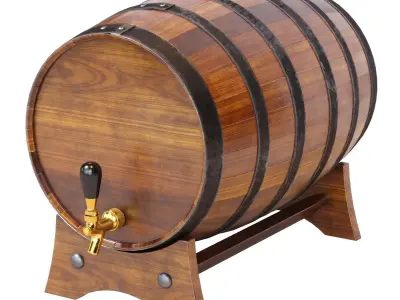 Whiskey Barrels 3D model