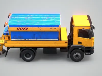  Used Winter Service Truck with Salt Spreader 