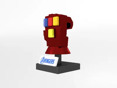 Lego Infinity Gauntlet v1 004 Low-poly 3D model