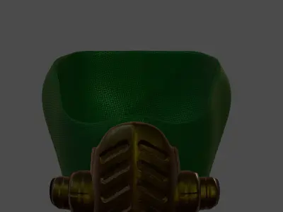 Gas mask helmet 3d model scifi Low-poly  Low-poly 3D model 460