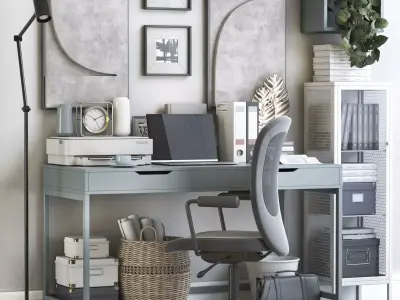 Office workplace 124 3D model