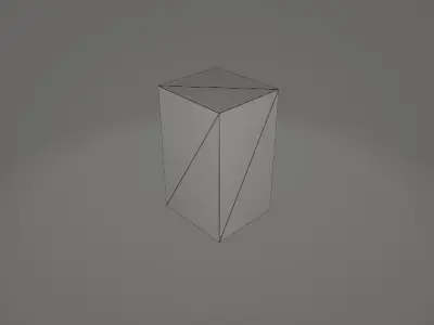 Minimalistic Stone Bollard 3D model