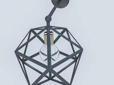 Loft Lamp Low-poly 3D model