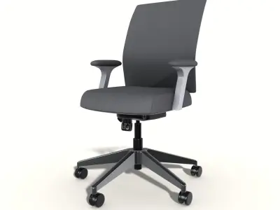 office chair adjustable Low-poly 3D model