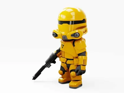 CONCEPT REPUBLIC TROOPER RIGGED 3D model
