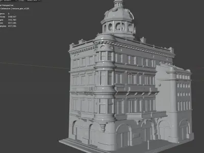 Exquisite Old Building 1910 to 1920s  3D model
