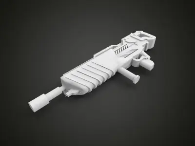 sci-fi artillery piece 3D print model