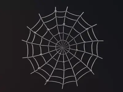 Halloween Props - Cobweb Low-poly 3D model