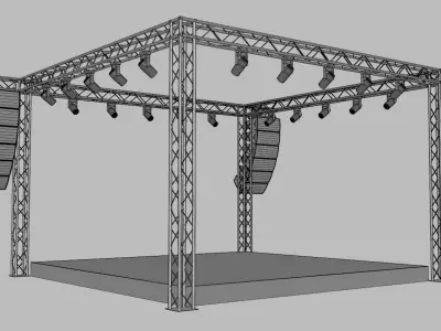 Concert Stage 12 3D model