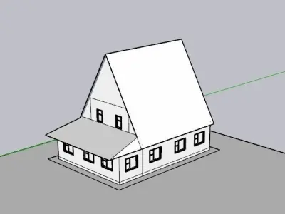 country house sketchapp lumion Free low-poly 3D model