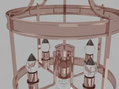 copper lighting 3D model
