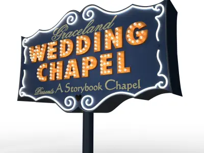 Graceland Wedding Chapel 3D model