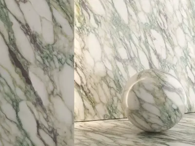 Marble Material and Porcelain Stoneware Tiles - Set 21 Texture