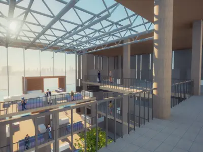 Museum Building Revit Project 3D model