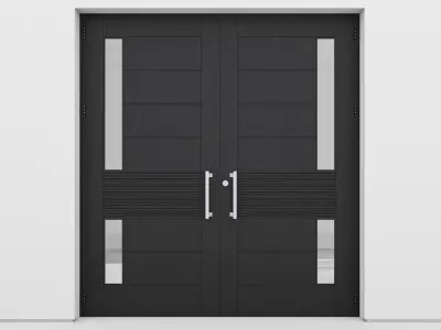 Aluminium door 152 3D model