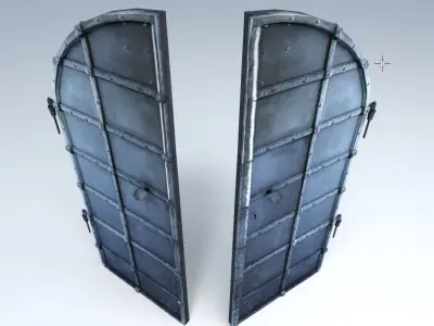 Basement Door Low-poly 3D model