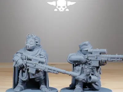 GrimGuard Skulldarts 3D print model